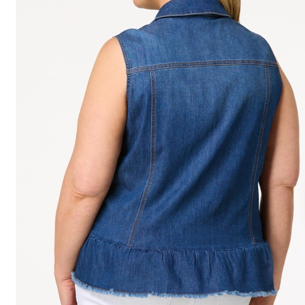 Cato Blue Denim Vest